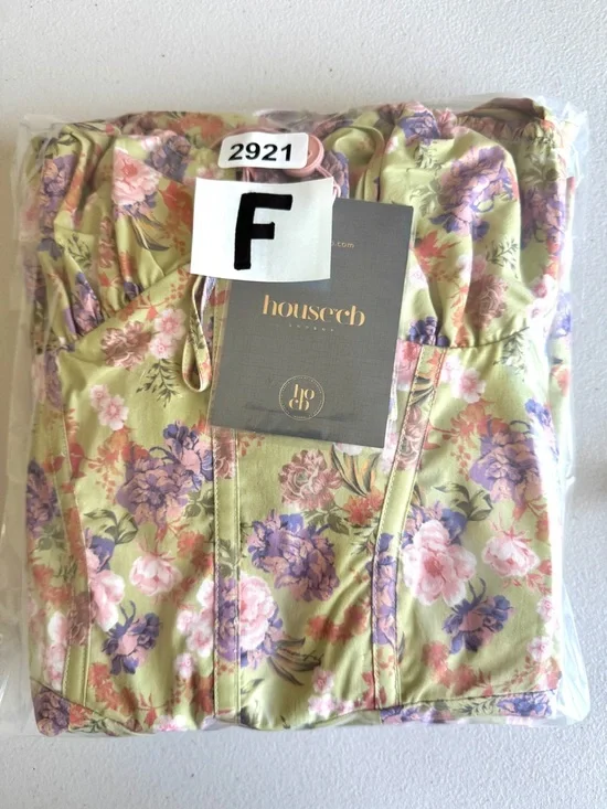 House of CB 'Carmen' Peony Print Bustier Sundress XS New - Picture 13 of 14